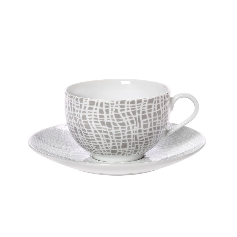 Σετ Φλυτζάνια Τσαγιού 6τμχ Πορσελάνης 220ml Fashion CRY